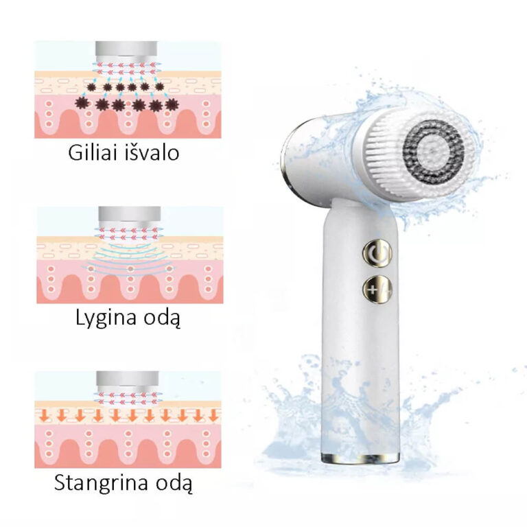 Električna ščetka za čiščenje kože 6 – 1 Užsisakykite Trendai.lt 6