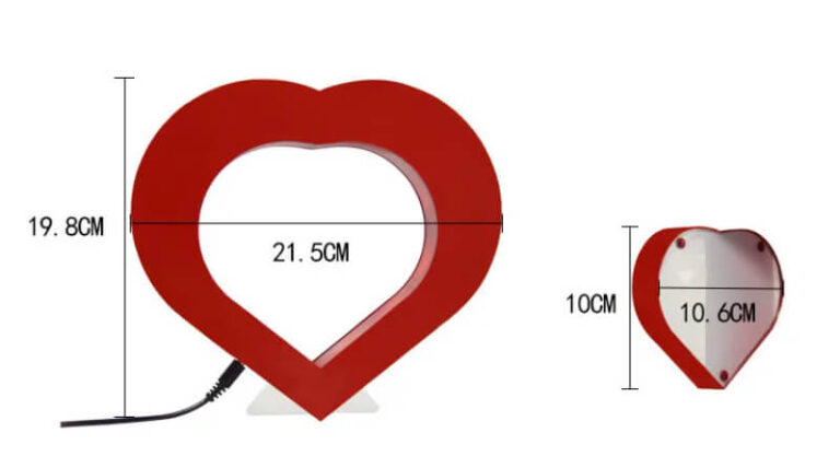 Zračno lebdeči okvir za fotografije v obliki srca Užsisakykite Trendai.lt 10